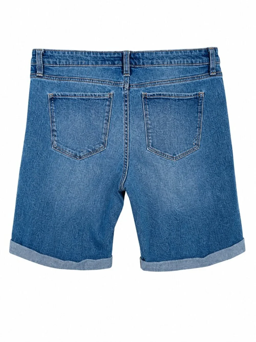 Rachel Rachel Roy High Rise Denim Jorts Bermuda Shorts Cuffed Size 10 30